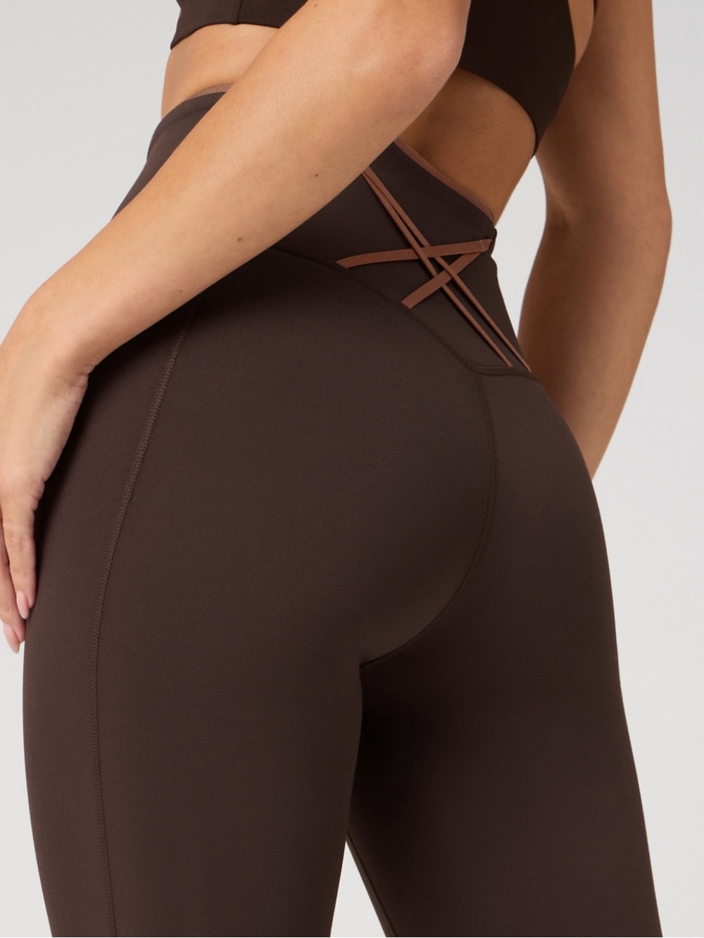 Fabletics power hold leggings brown SZ XS